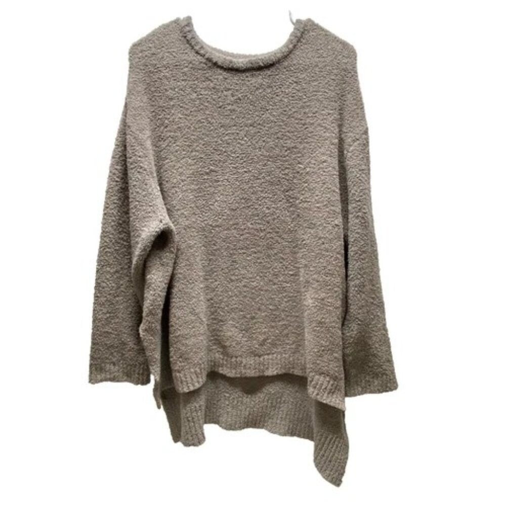 Stillwater Supply Co Slouchy Sweater Women’s XL Gray Plush Crewneck Pullover GUC